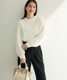 Green Parks Ｏ．袖プリーツブラウス