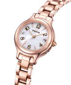 CITIZEN 【wicca】レトロクラシカルなソーラーテック電波時計 ベルト調整簡単 ギフトにぴったり