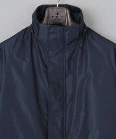 GOTAIRIKU 【ビジネスで着用可】メランジシャンブレー フーデッドブルゾン