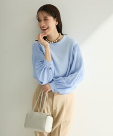 Green Parks Ｏ．袖プリーツブラウス