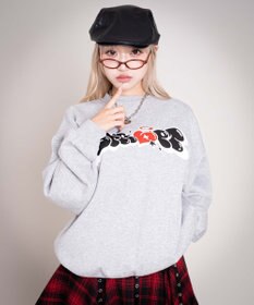 WEGO 【ユニセックス着用ITEM/MLサイズ展開】ハートモチーフプルオーバー