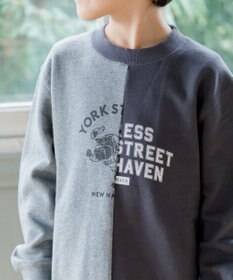 J.PRESS KIDS 【140-170cm】パッチワーク ブルプリント トレーナー