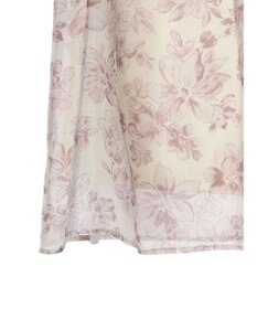 earth music&ecology フラワー柄シアーパフブラウス