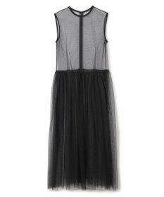 BEIGE， 【洗える・GISELe 4月号掲載】KALMIA / ノースリーブチュールドレス