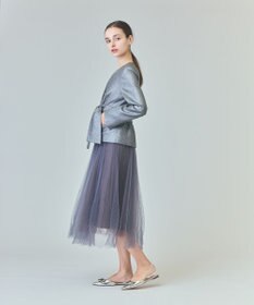 GRACE CONTINENTAL ラメWOOLボウジャケット