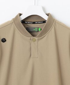 PW CIRCULUS 【吸水速乾 / UV遮蔽率99% UVカット / ストレッチ】【MEN】ベースボールカラーポロシャツ ゴルフ