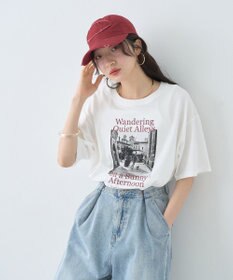 earth music&ecology 【接触冷感】アソートプリントレギュラースリットＴｅｅ