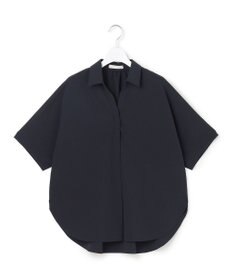 ICB 【先行予約】ヴィンテージスパンブロード シャツカラードルマンスリーブブラウス