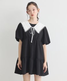 earth music&ecology セーラーカラーレース付け襟