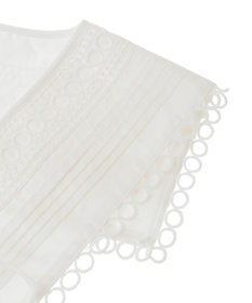 earth music&ecology セーラーカラーレース付け襟