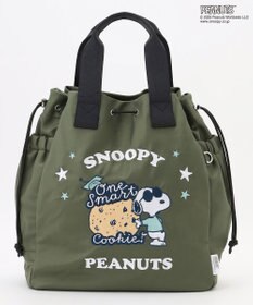 Y'SACCS SNOOPYデザイン 2way巾着トート(クッキー）