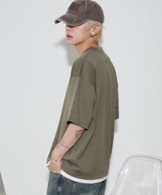 WEGO 【ユニセックス着用ITEM】キーネックフェイクレイヤードT（SS）