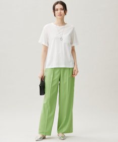 自由区 S 【カタログ掲載・洗える】クロッシェポケット Tシャツ