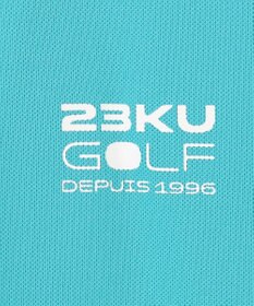 23区GOLF 【MEN】【接触冷感・UVケア・吸水速乾】ハーフジップ 無地ポロシャツ