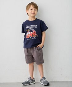 ANY KIDS 【洗濯機可能】はたらく車プリント 半袖Tシャツ