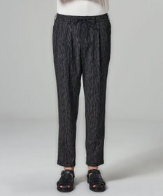 JOSEPH HOMME 【新素材】ブラッシュストロークジャガード　　ドロスト付タック入りテーパードパンツ / PEGG TUCK