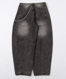 WEGO チェーン付きバルーンデニムパンツ