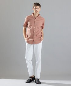 JOSEPH HOMME リネンストレッチブロード 　ウィングカラー半袖シャツ