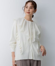 組曲 L シフォンツイルラッフル ブラウス