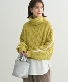 Green Parks ・ｓｗｉｎｇ　ｂｙ　ラインケーブルタートルニット