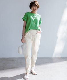 ANY 【手洗い可】ヨーロピアンリネンツイストスリーブブラウス