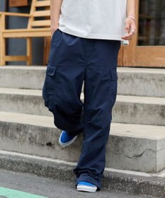 WEGO 【ウエストゴム/MLサイズ展開】ナイロンイージーカーゴパンツ