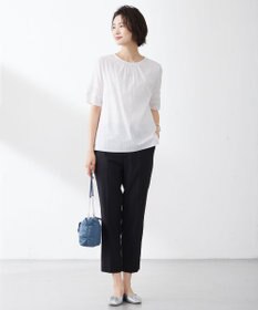 J.PRESS LADIES 【洗える】トロストレッチ テーパード パンツ