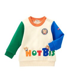 MIKI HOUSE HOT BISCUITS 【80-120cm】 立体ロゴ×キャラクタートレーナー