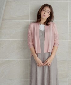 Tiaclasse L 【小倉優子さん着用・UVケア・接触冷感】ショートトッパーカーディガン