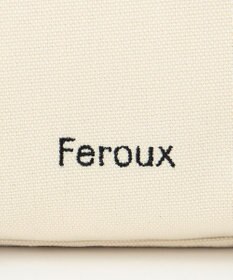 Feroux バイカラーパールフリル トート