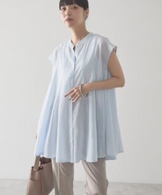 AMERICAN HOLIC 【予約】【接触冷感】フレンチスリーブフレアスキッパーブラウス