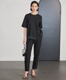 ICB 【新色追加・接触冷感・UVケア・速乾・洗える】FluidBackSatin ドロストパンツ