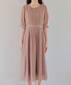 Tiaclasse 【洗える】シフォンワンピース