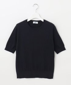J.PRESS LADIES 【洗える】 BASIC HI-COTTON クルーネック ニット