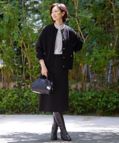 J.PRESS LADIES 【洗える】VIS/PE ROME ニット カーディガン