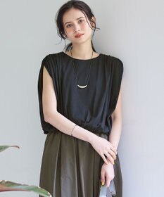 23区 S 【SLOW/一部店舗限定】ファインゲージ ギャザー Tシャツ