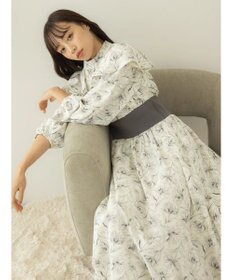 earth music&ecology リブドッキングフラワーワンピース