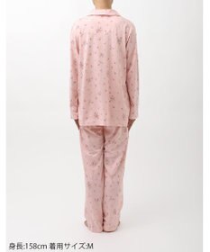 WACOAL ワコール_リラックス＆スリープ パジャマ 長袖 長ズボン 綿100％(本体) 薄手ニット素材 上下セット 前開き 春 秋 ミントン NDX500 /ワコール