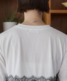 WEGO 【ANGIE VINTAGE】サテンレースドッキングレイヤードトップス