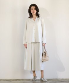 Green Parks ＳＥＴ２点スキッパーブラウス＋プリーツスカート