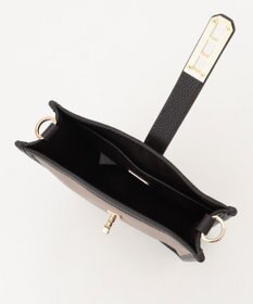 LA BAGAGERIE スクエアレザーミニショルダーバッグ