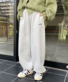 WEGO 裏起毛ロゴ刺繍スウェットパンツ