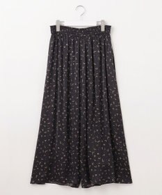 自由区 L 【カタログ掲載・セットアップ対応・ウエストゴム・洗える】セミブライトサテンギャザー パンツ