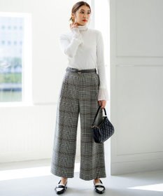 組曲 T/Rツイルストレッチ ワイドパンツ