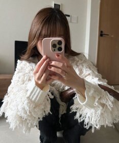 Green Parks フリンジニットカーディガン