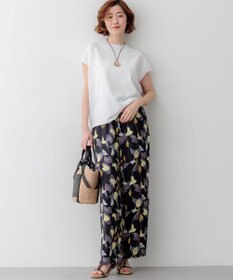 23区 L 【先行予約】レーヨンポリエステルストレッチ フレンチスリーブ ニット