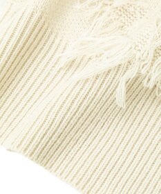 YECCA VECCA スター柄フリンジルーズニット