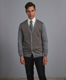 GOTAIRIKU 体温調整に【洗える/チクチクしにくい/ピリングしにくい】イタリア糸 ハイゲージ カーディガン_WOOL100%