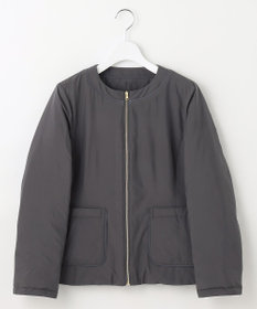 自由区 【カタログ掲載】ライトダウンリバーシブルノーカラー ジャケット