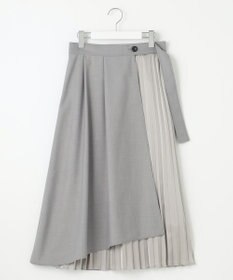 Feroux 【洗える】プリーツコンビ スカート